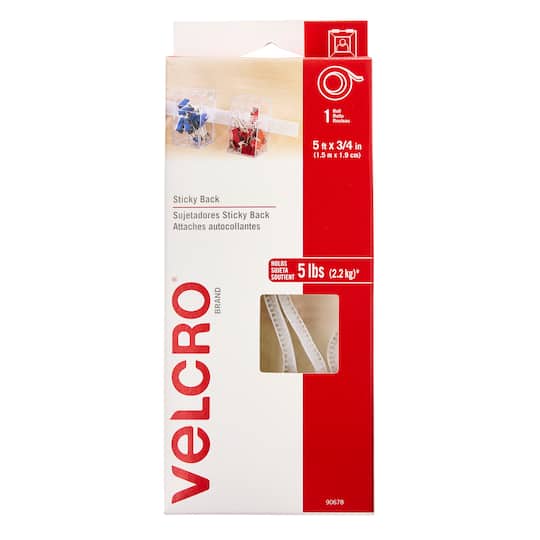 VELCRO® Brand Sticky Back Tape, 5ft.